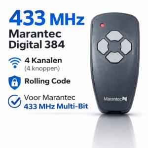 Marantec Digital 384 - Handzender - Afstandbediening - 433 MHz - Garagepoorten